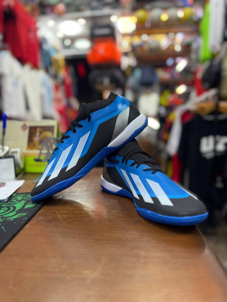 کفش فوتسال آدیداس مدل االیت Elite رنگ آبی زیره رابر EVA