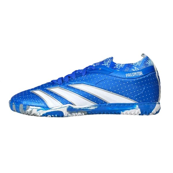 کفش فوتسال آدیداس پردیتور سفید آبی Adidas Predator White Blue