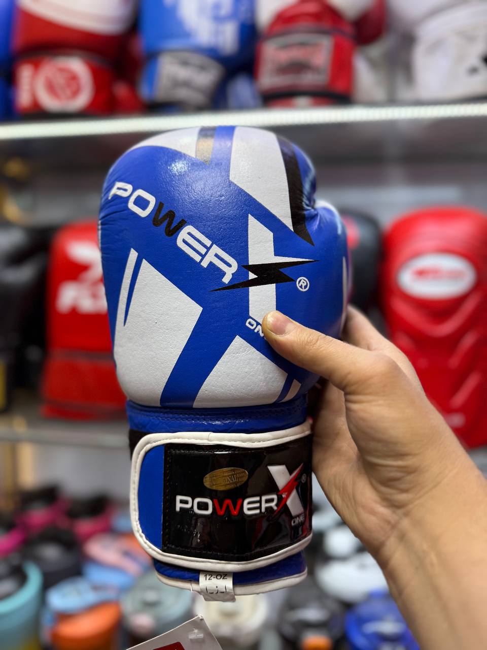 دستکش بوکس پاور ایکس شرکتی چرم درجه یک گاوی(PowerX)