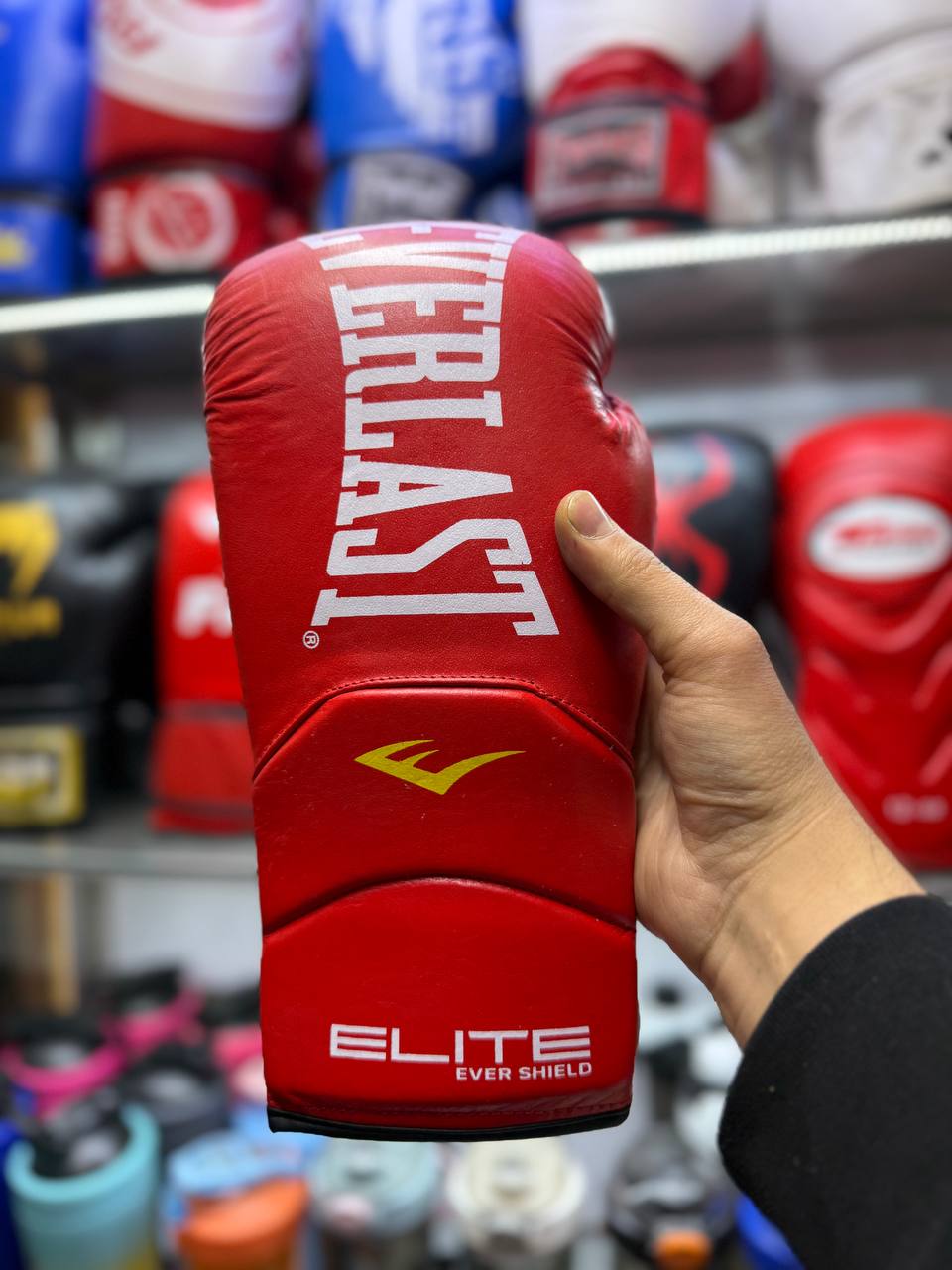 دستکش بوکس چرم اورلست الیت(EVERLAST ELITE)red