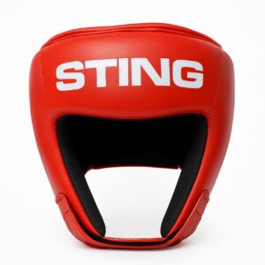 کلاه بوکس و ووشو تمام چرم STING(Red)