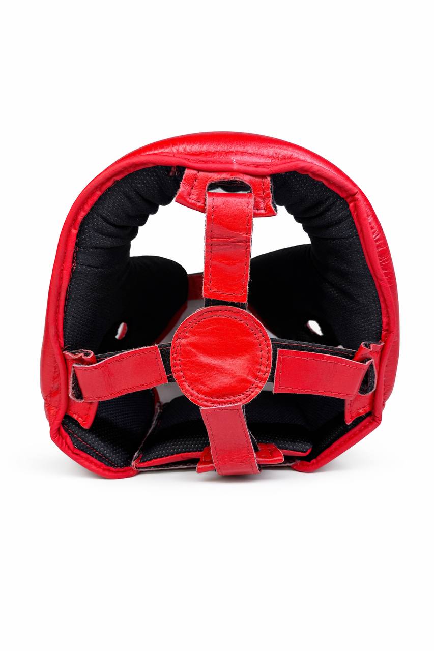 کلاه بوکس و ووشو تمام چرم STING(Red)