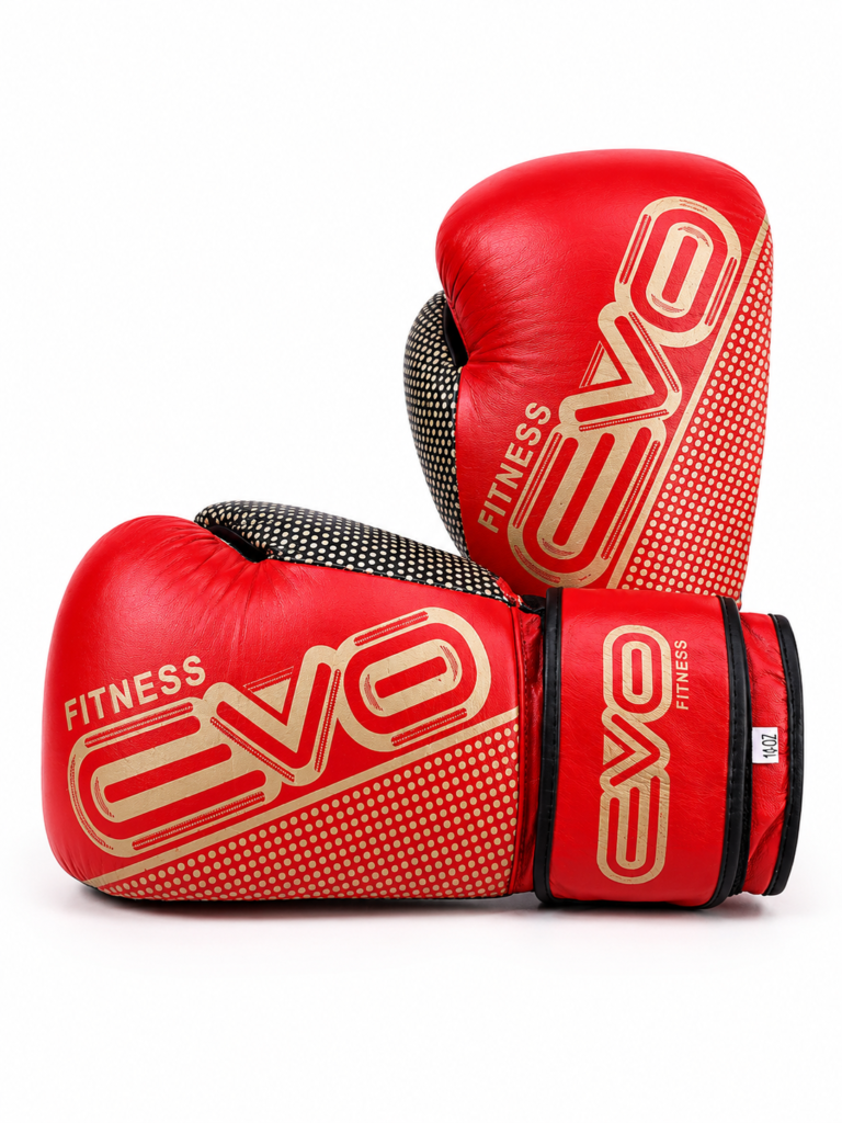 دستکش بوکس تمام چرم حرفه ای سایز10 EVO(fitness)